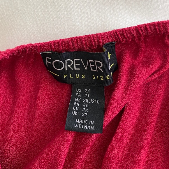 Forever 21 burgundy dress - Picture 3 of 5